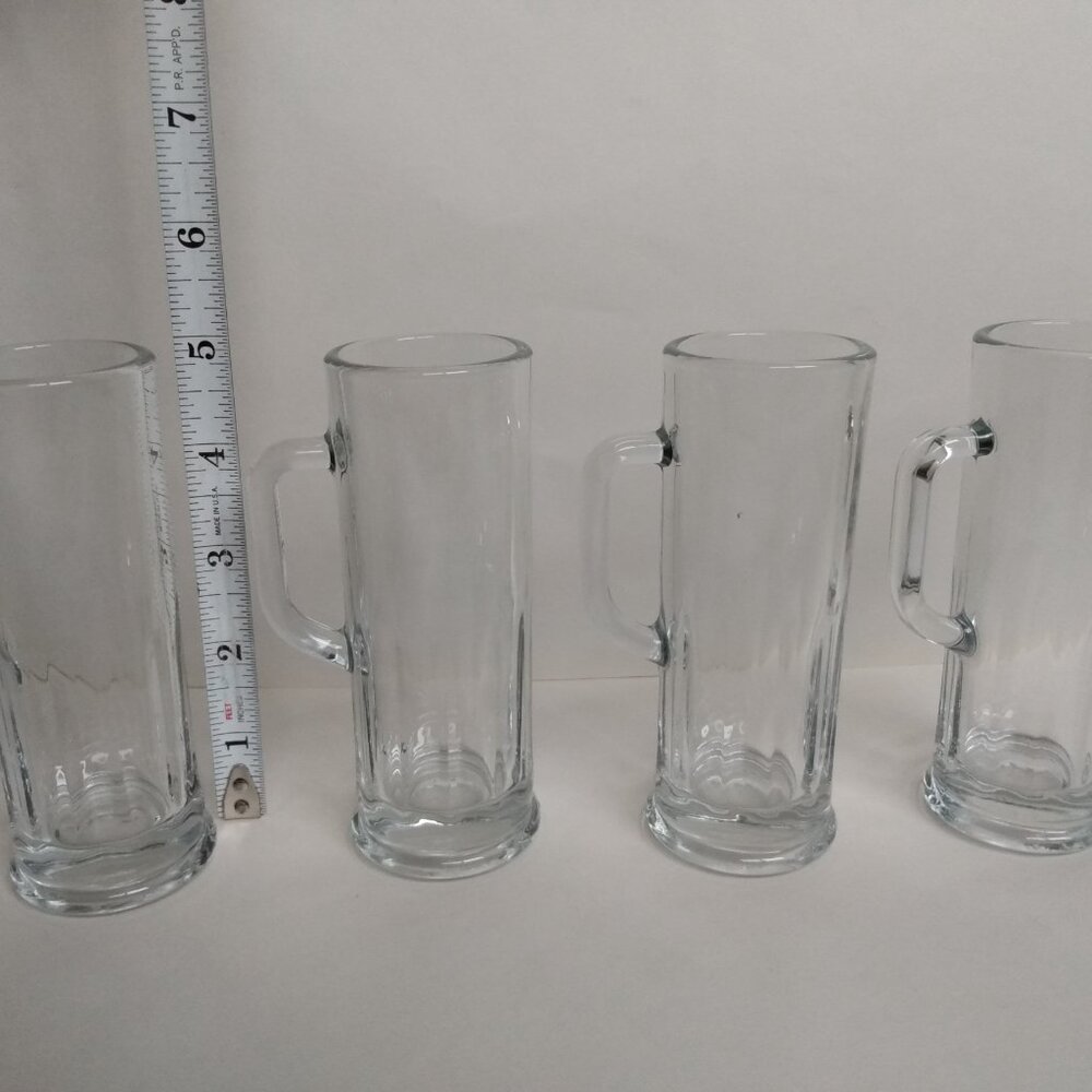 Libbey Set of 4 Sampler Miniature Beer Mugs Mini Stein Glasses Taster 4 oz. New - Picture 2 of 10